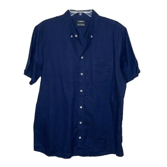 ❤️ 🆕 LIVERGY Button Down Shirt Size L - Picture 1 of 4